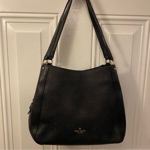 Kate Spade Elegant Black Leather Shoulder Bag